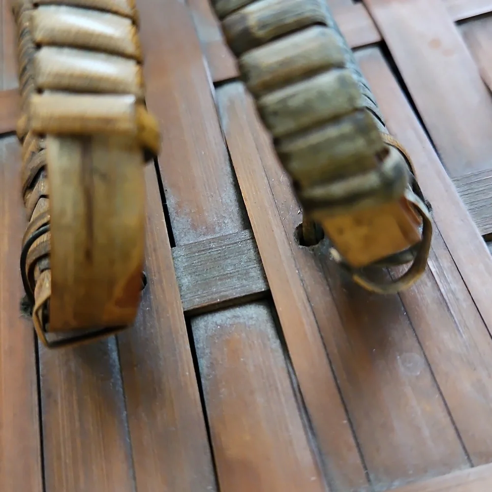 Antique Bamboo Slat Fishing Basket Japanese Late 1800's?  Vintage